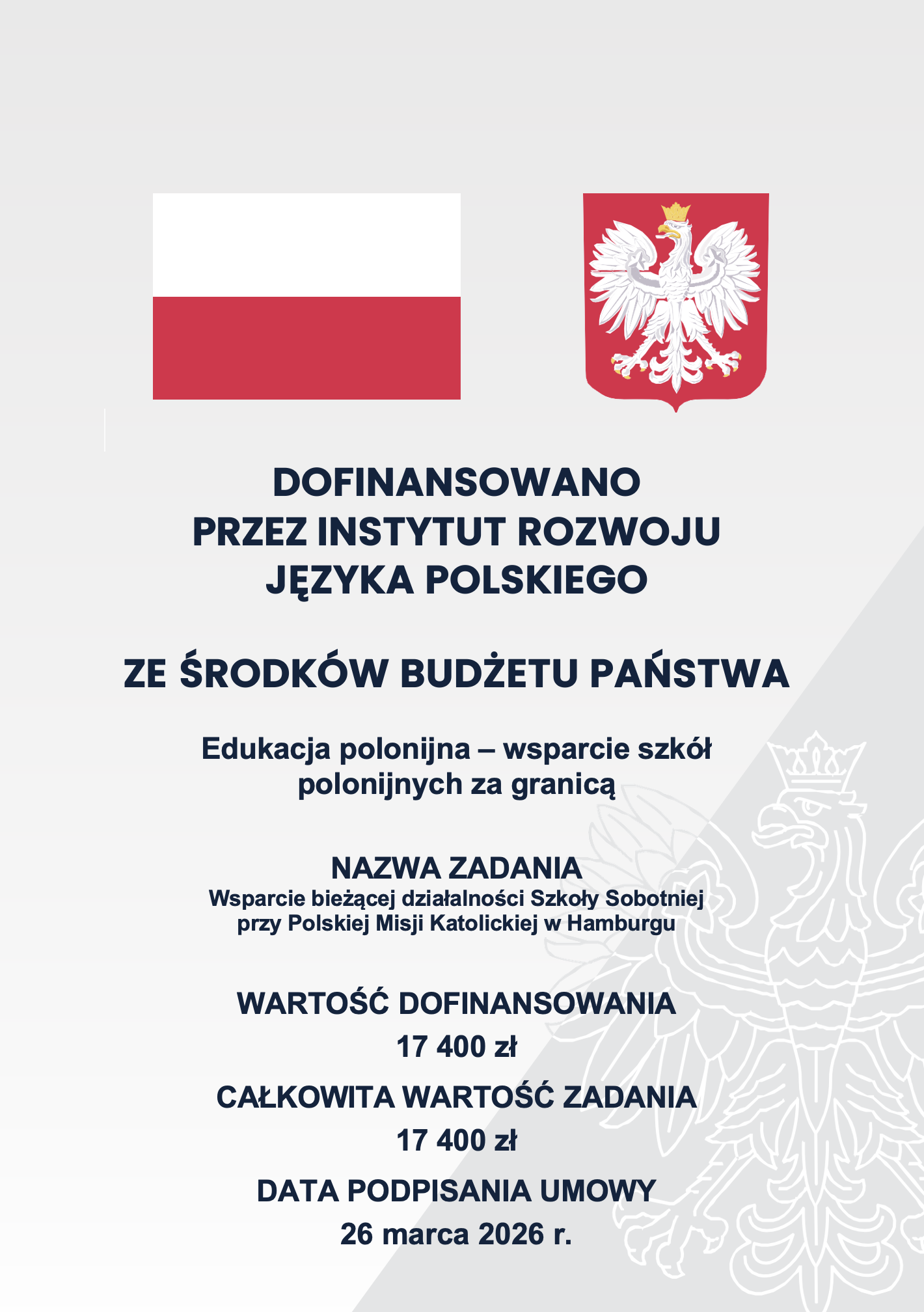 Dofinansowano przez Instytut Rozwoju Języka Polskiego ze środków budżetu państwa